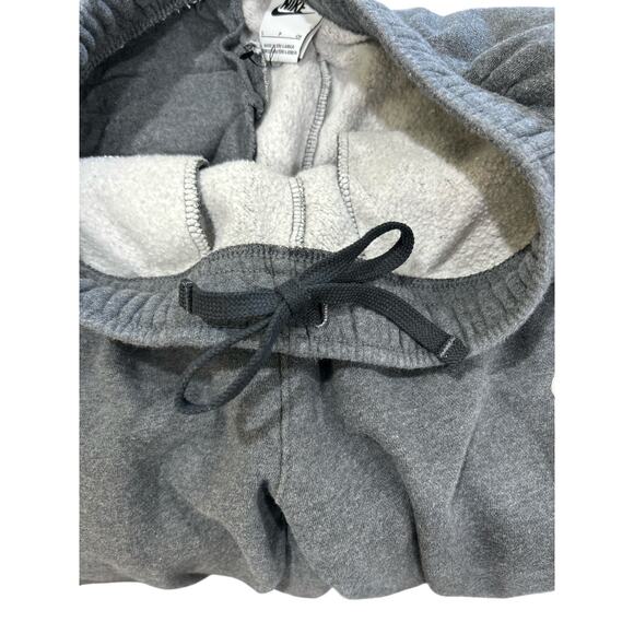 Nike Boys Gray Jogger Athletic Regular Fit Gym Draw String Fleece Sweatpants SM - Picture 6 of 8